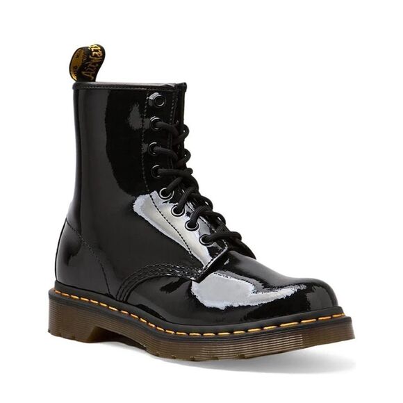 1460 Patent Lamper Boot in Black Dr. Martens - Picture 1 of 4